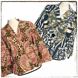 2x Shelly & Arnold Blazers XL Denim Jackets (phlox)